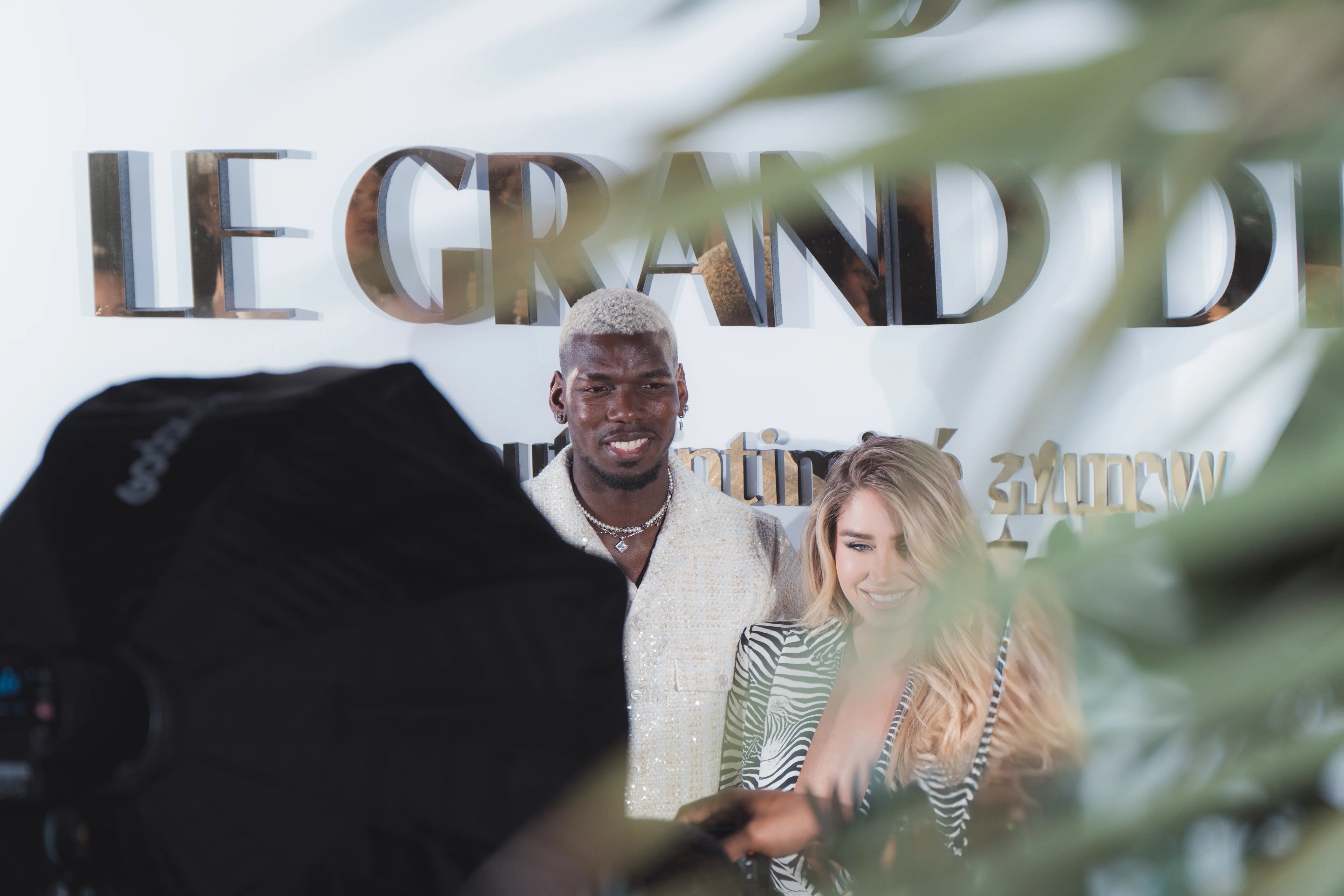 Paul Pogba et sa femme Zulay Pogba sur le photocall du Grand Dîner
