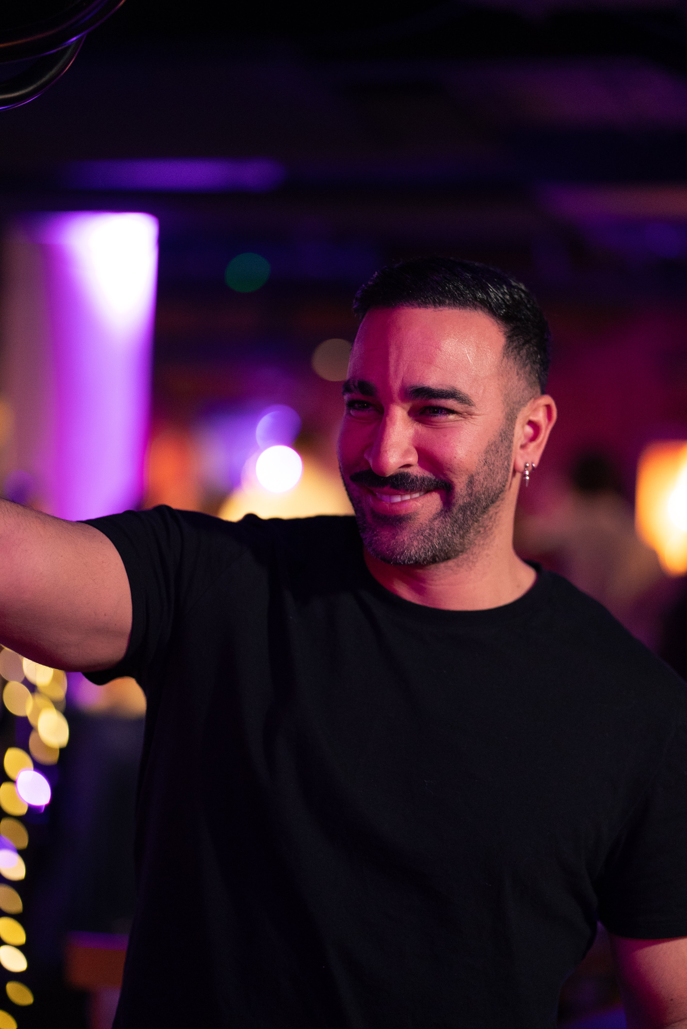 Adil Rami Salue les convives du Grand Dîner à Courchevel