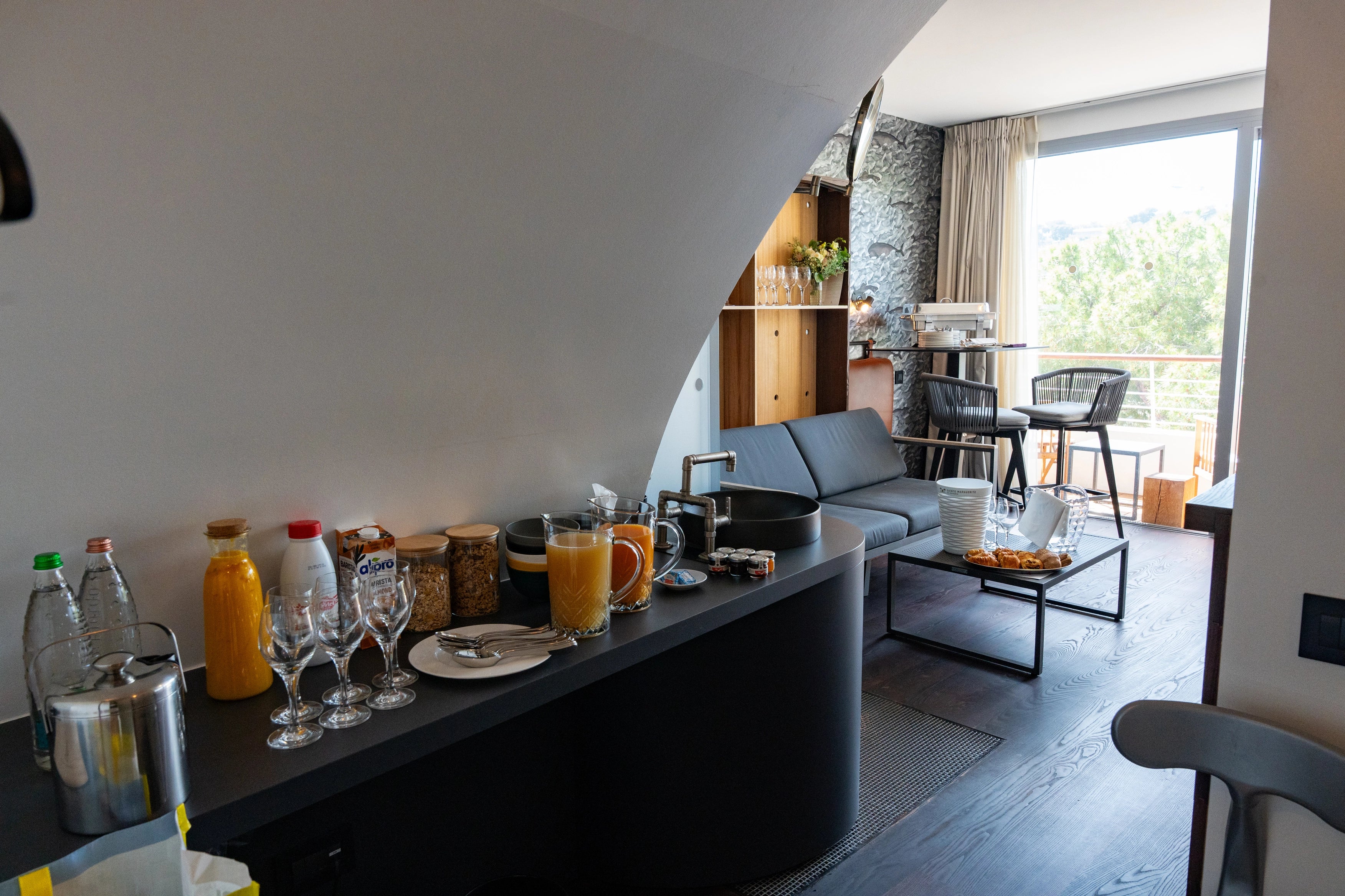 Vue d'une loge avec balcon